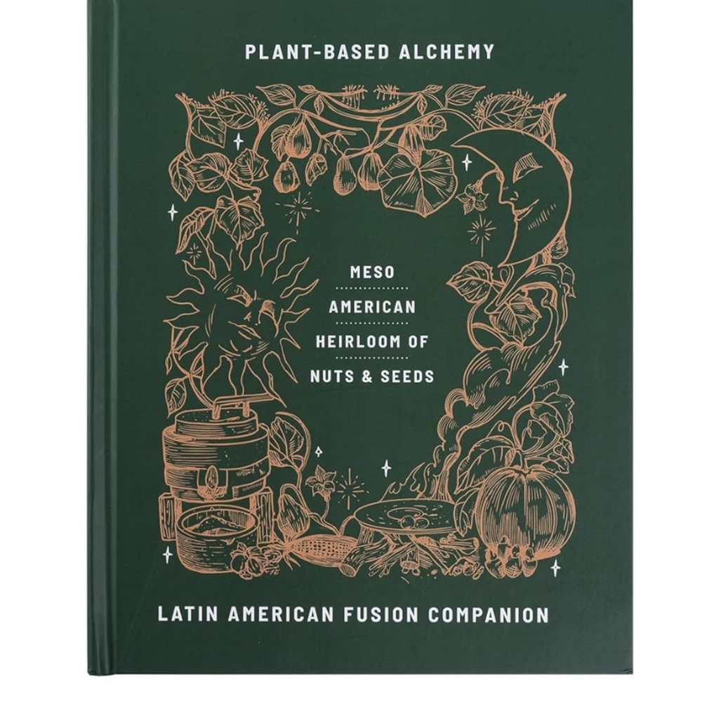 Plant-Based Alchemy Cookbook - Dark Green Cover with Copper Illustration